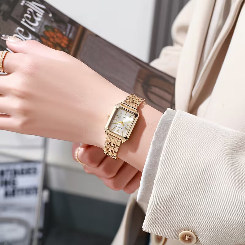Stijlvol Vijf-Kraal Armband Horloge