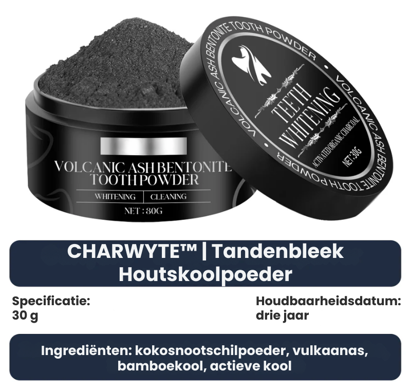 CHARWYTE™ | Tandenbleek Houtskoolpoeder