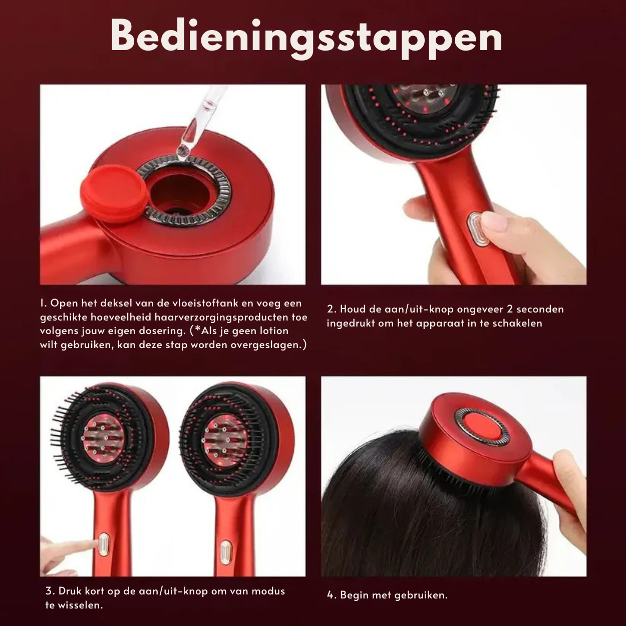 RootSoothe™ | Roodlicht Therapie Borstel + Gratis Haargroei Olie
