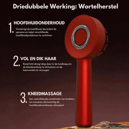 RootSoothe™ | Roodlicht Therapie Borstel + Gratis Haargroei Olie