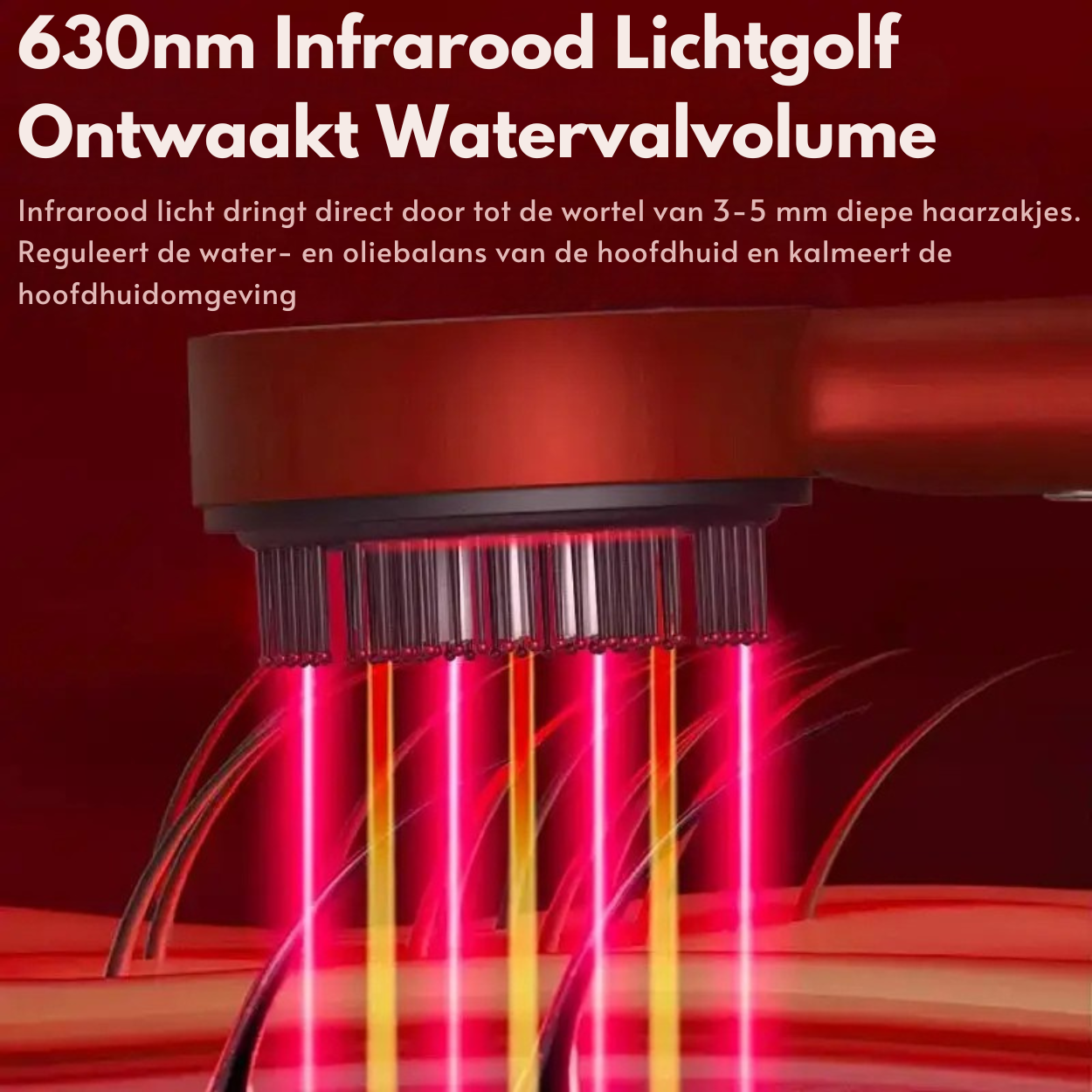 RootSoothe™ | Roodlicht Therapie Borstel + Gratis Haargroei Olie