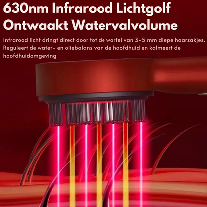 RootSoothe™ | Roodlicht Therapie Borstel + Gratis Haargroei Olie