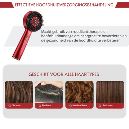 RootSoothe™ | Roodlicht Therapie Borstel + Gratis Haargroei Olie