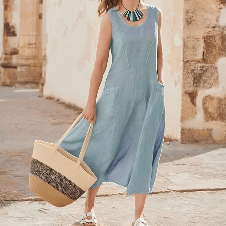 SAMI™ | Mouwloze Boho Maxi Dress