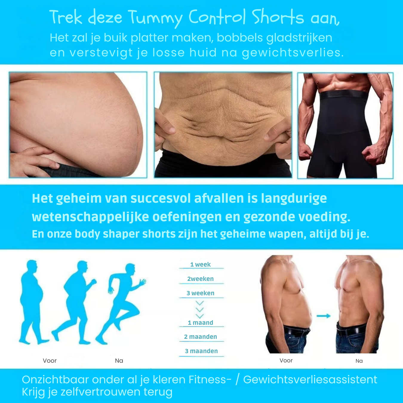 FITLIFT PRO ™ | Heren Buik Controle Shorts