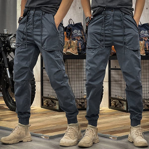 RAMWI™ | Distressed Slim Fit Biker Jeans Voor Mannen