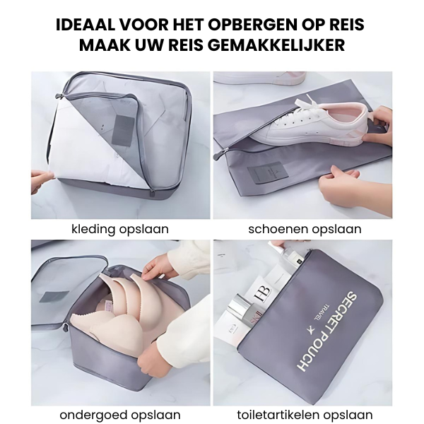 7-Delige Opbergtassenset Voor Reisbagage