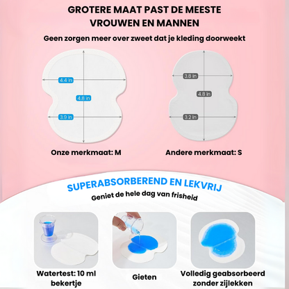 DRYAMRVA™ | Oksel Zweetpads