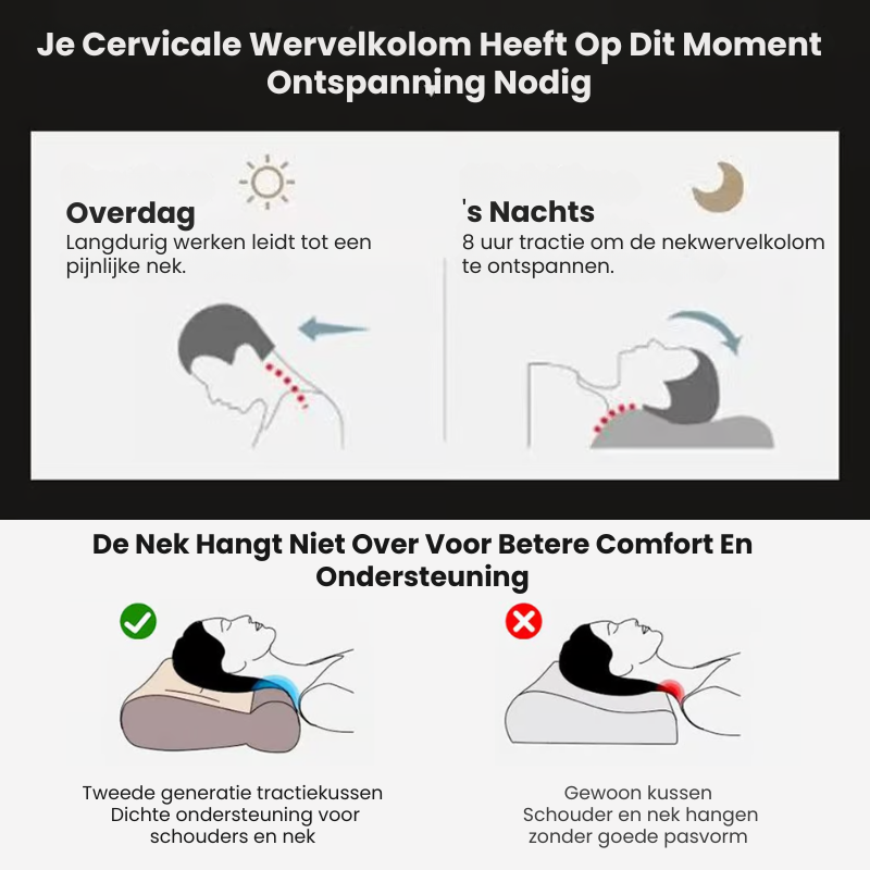 CerviPlume™ | Cervicaal Hoofdkussen