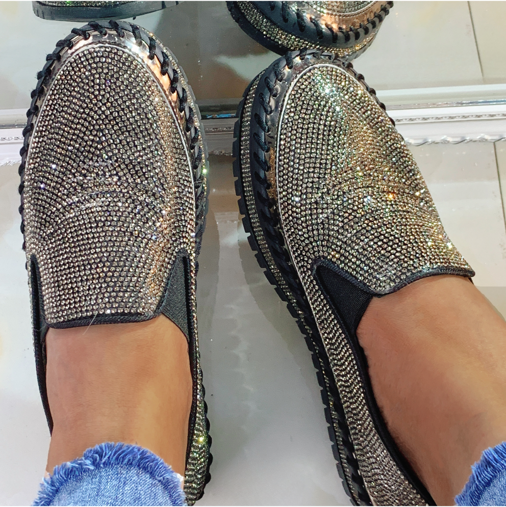 GINORA™ | Bergkristal Platform Ademend Slip-On Schoenen