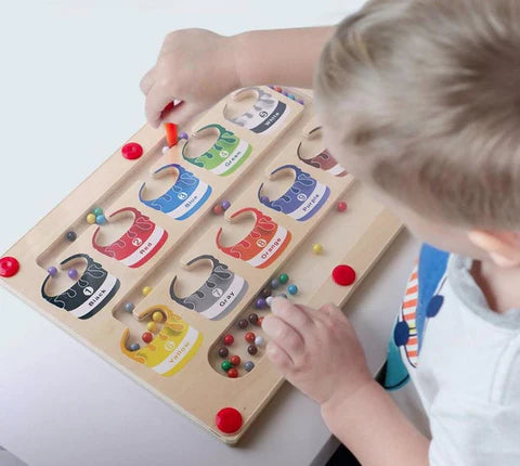 COOLKIDS™ | Magnetisch Doolhof met Kleuren en Cijfers