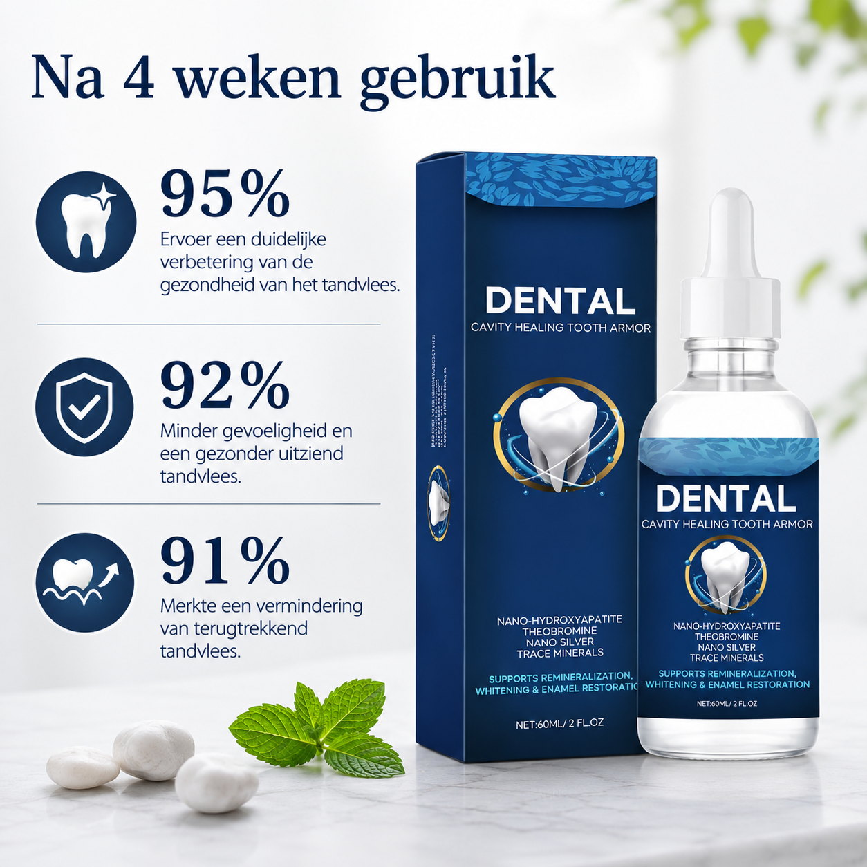 CalmDent™ | Gevoeligheidsverlichting & Tandverzorging Serum
