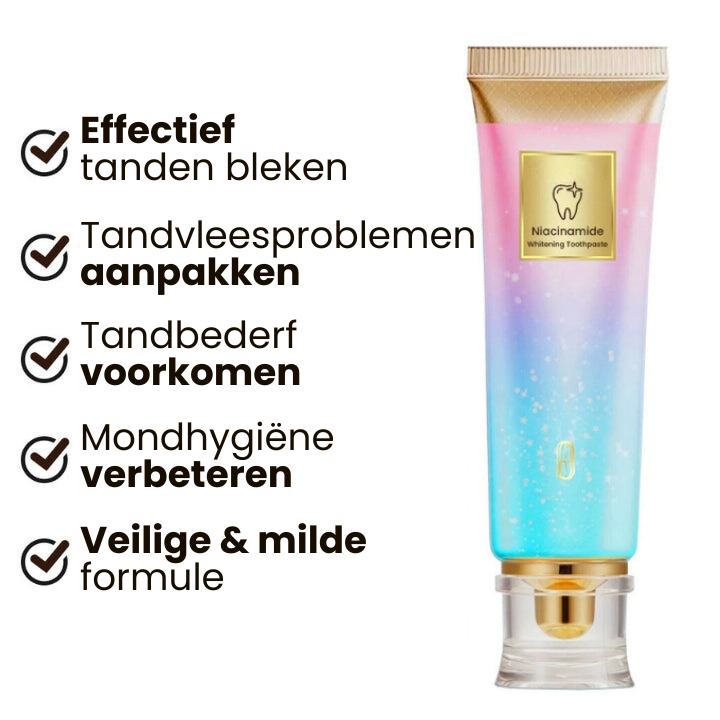 NiaciTeeth™ | Niacinamide Witmakend Tandpasta