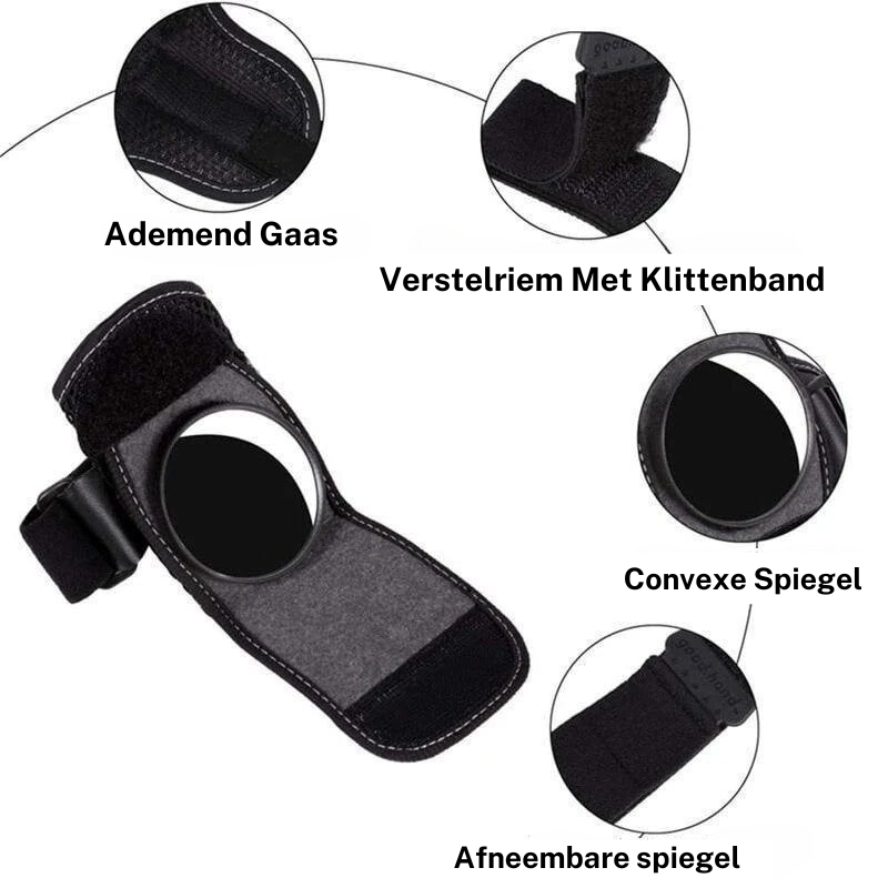 MIRTO™ | Fiets Veiligheid Achteruitkijkspiegel Armband