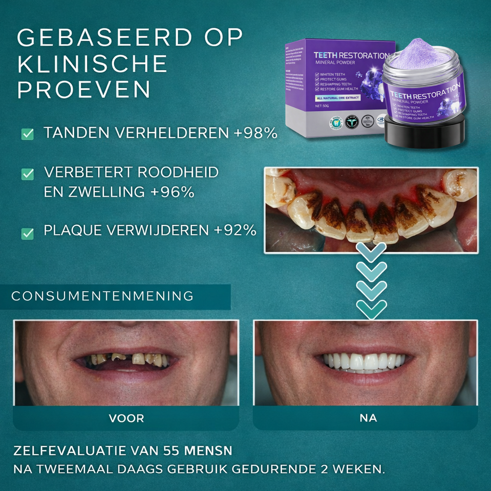 1+1 GRATIS: DentaSmile™ | Tandverzorgend Mineraalpoeder