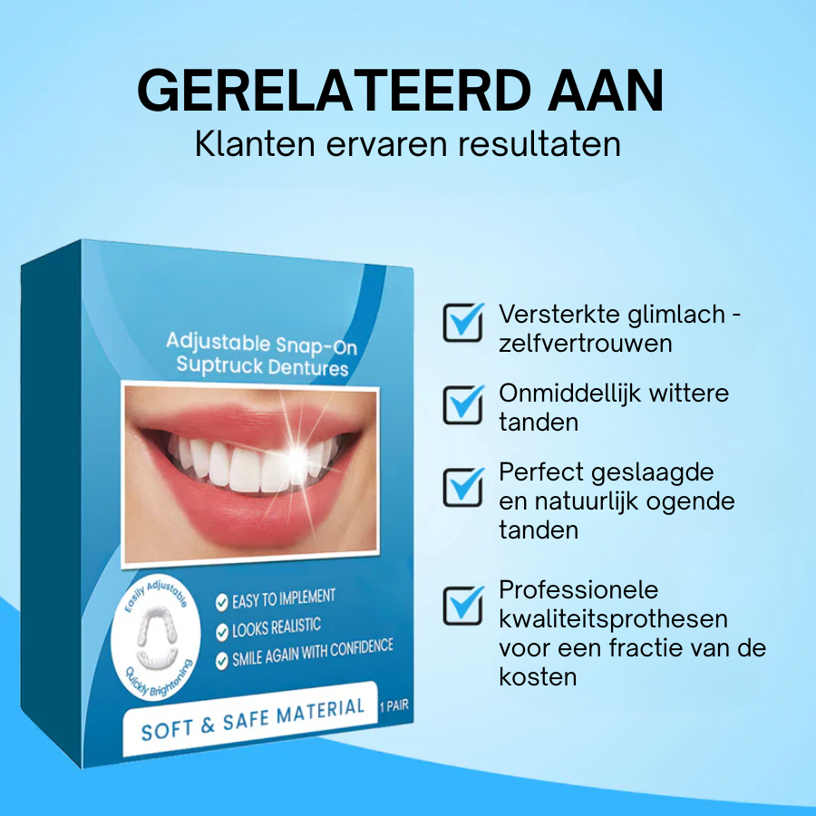 SMILAPTIX™ | Aanpasbaar Klikgebit