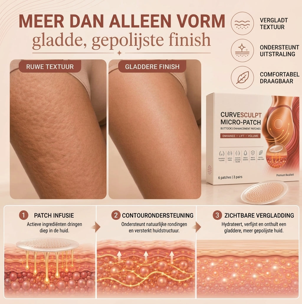 CurveSmooth™  Micro-Patch  Verstevigt • Egaliseert • Vormt