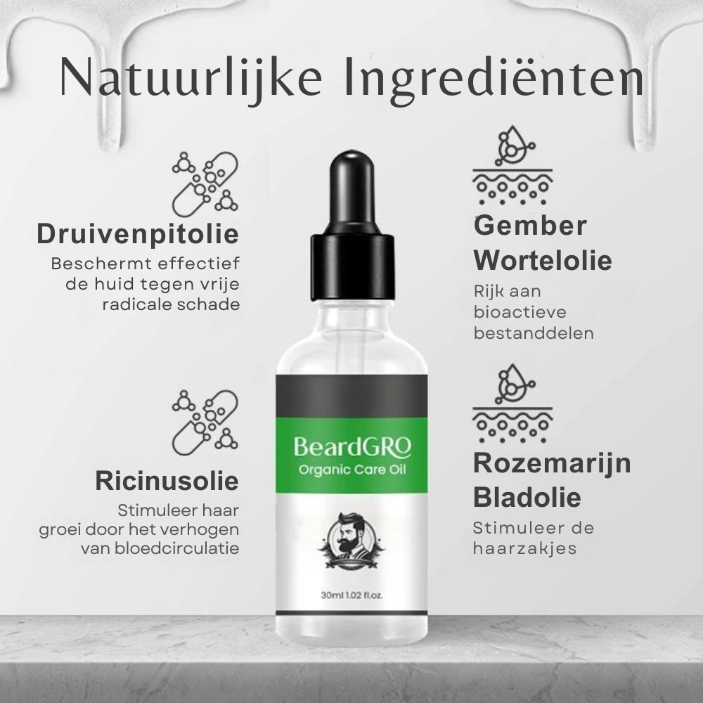 BeardGRO™ | Biologische Verzorgingsolie