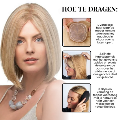 NaturalVolume™ | Natuurlijk Clip-In Haar Topper