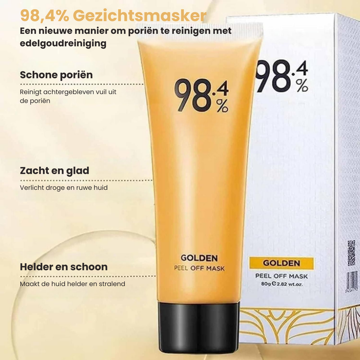 GOLVIRY™ | Goud Peel-Off Masker