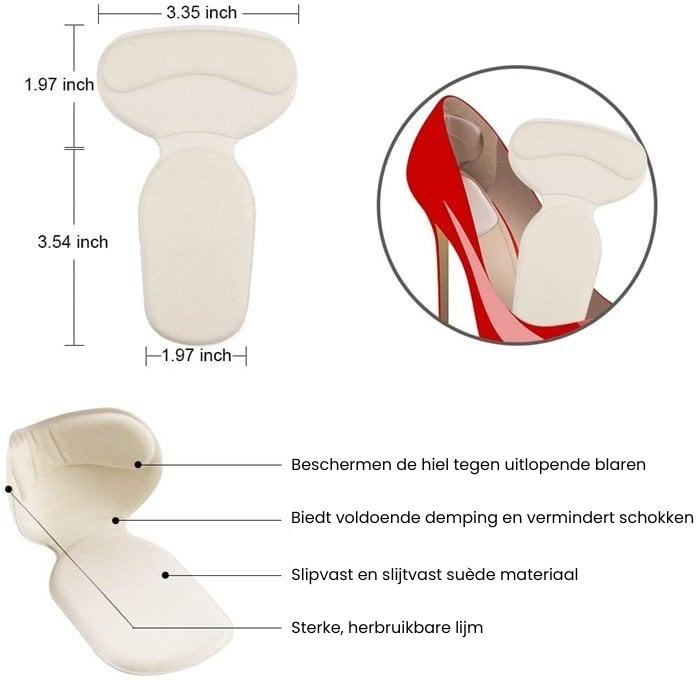 NILRA™ | Dempende Pads voor Hakken