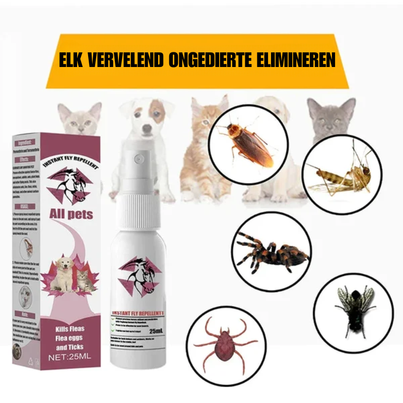 BRAXTO™ | Instant Equine Vliegenafweermiddel Externe Teken en Anti-jeuk Spray voor Huisdieren