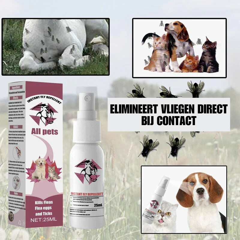 BRAXTO™ | Instant Equine Vliegenafweermiddel Externe Teken en Anti-jeuk Spray voor Huisdieren