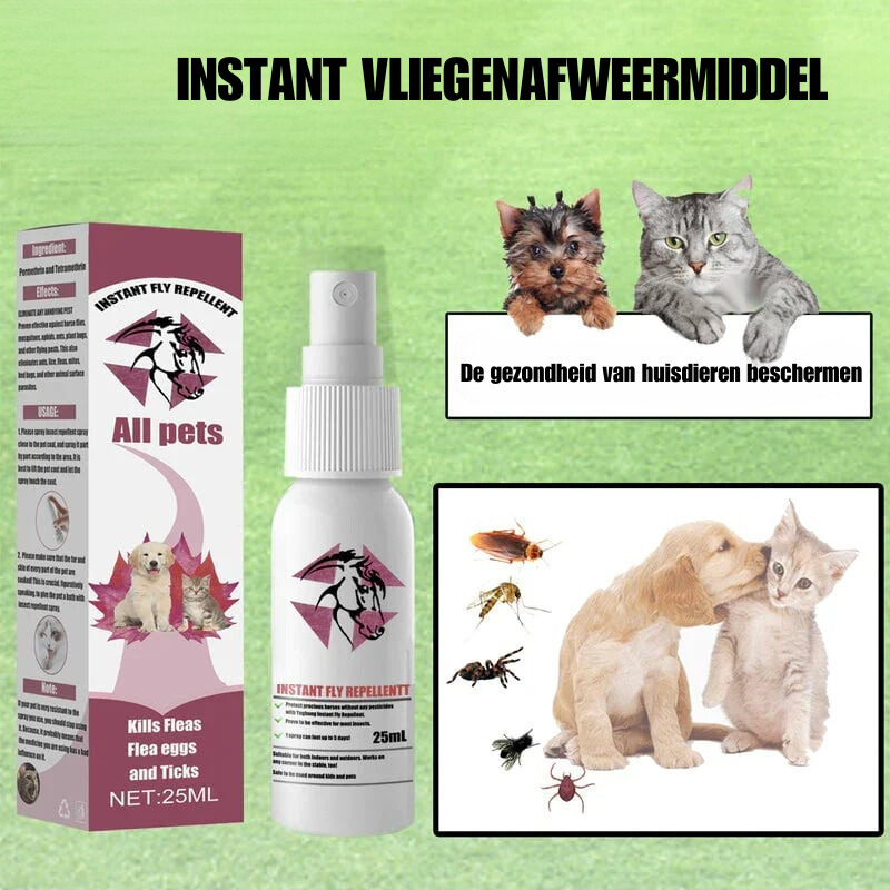 BRAXTO™ | Instant Equine Vliegenafweermiddel Externe Teken en Anti-jeuk Spray voor Huisdieren