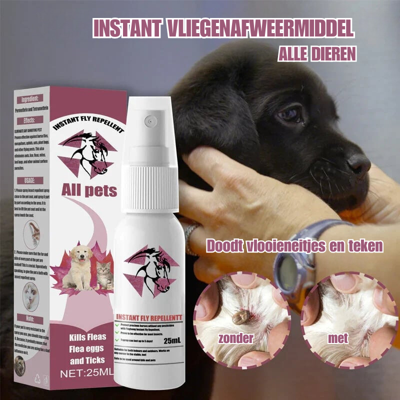 BRAXTO™ | Instant Equine Vliegenafweermiddel Externe Teken en Anti-jeuk Spray voor Huisdieren