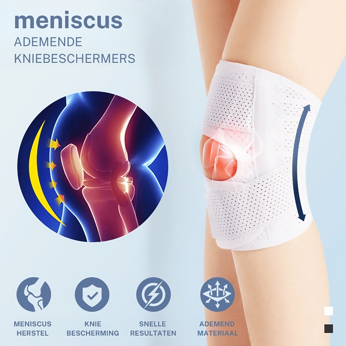 GESLI™ | Meniscus Ademende Kniebeschermers