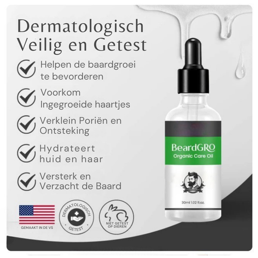 BeardGRO™ | Biologische Verzorgingsolie