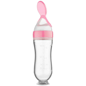 👼Knijpbare Baby Lepel Fles