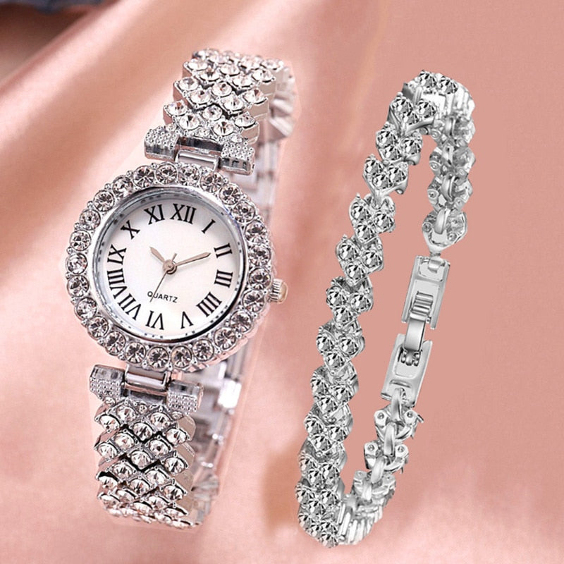 ROSIE™ | 2 Delige Set: Luxe Horloge & Armband