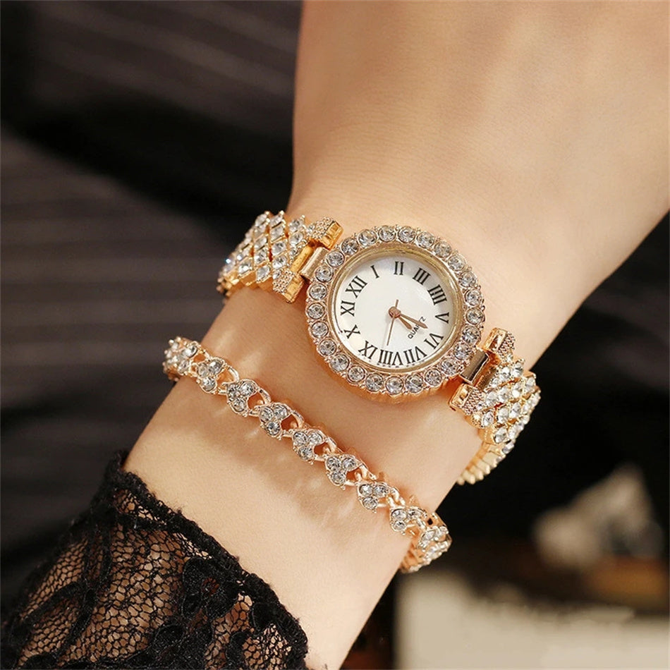 ROSIE™ | 2 Delige Set: Luxe Horloge & Armband