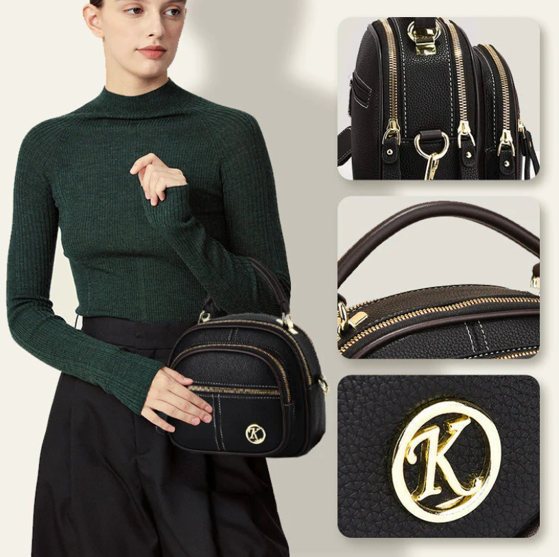 Klassieke Multifunctionele Compartimenten Crossbody Tas