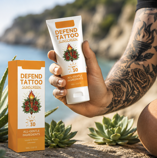 INKSHIELD™ | Tattoo SPF30 Beschermende Zonnecrème
