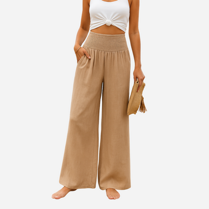 Levia | Luchtige linnen loungebroek