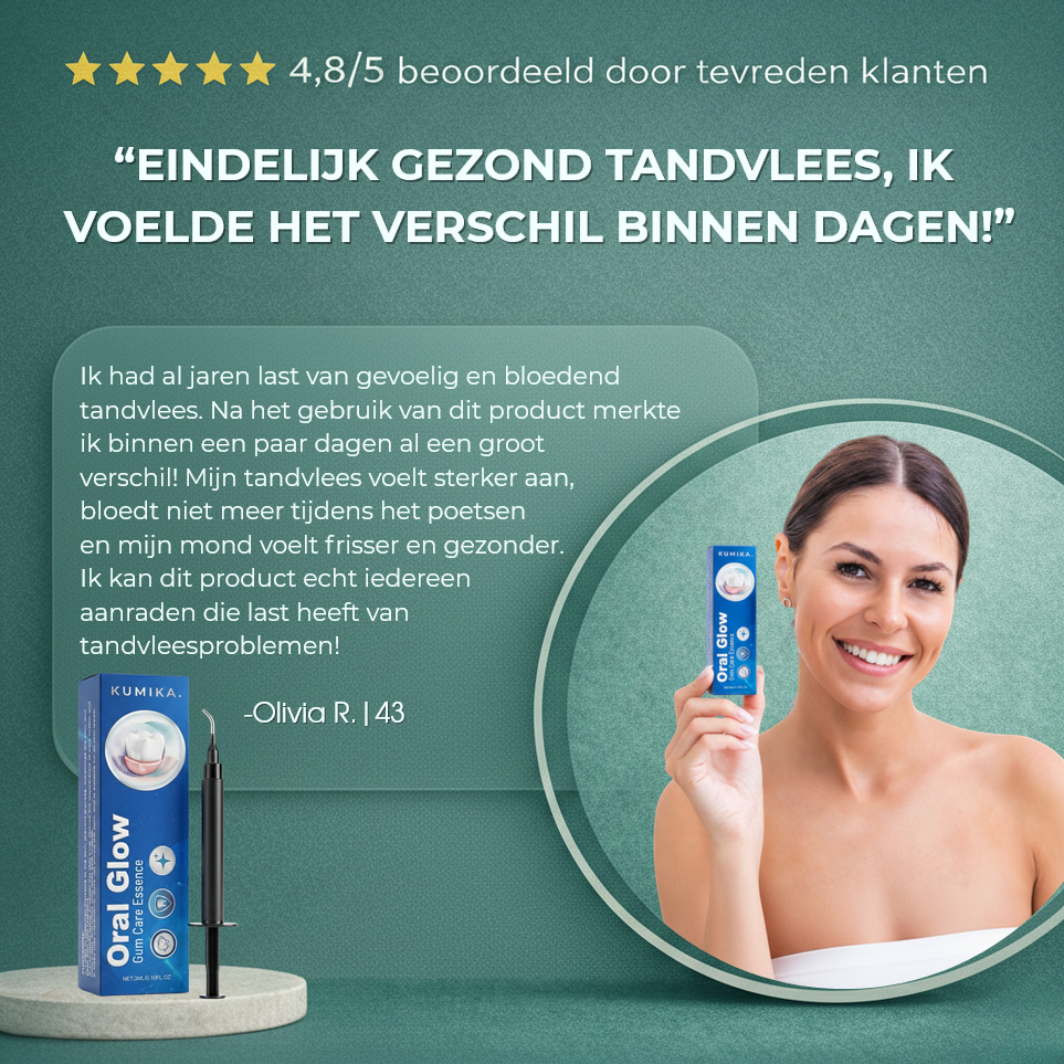 1+1 GRATIS: OralGlow™ | Tandvleesverzorgende Essentie Gel