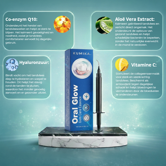 1+1 GRATIS: OralGlow™ | Tandvleesverzorgende Essentie Gel