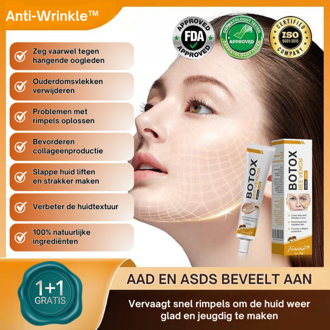 1+1 GRATIS: Anti-Wrinkle™ | Botox Rimpelverwijdering Crème