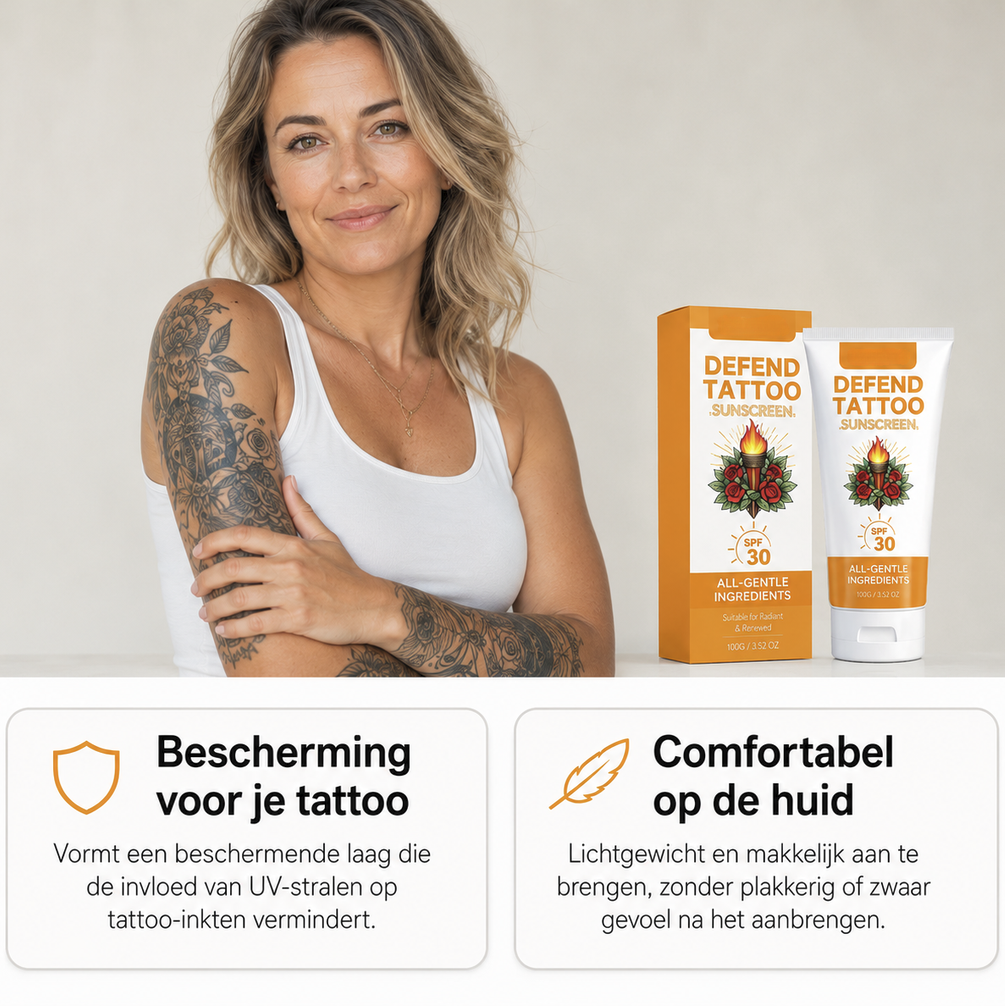 INKSHIELD™ | Tattoo SPF30 Beschermende Zonnecrème