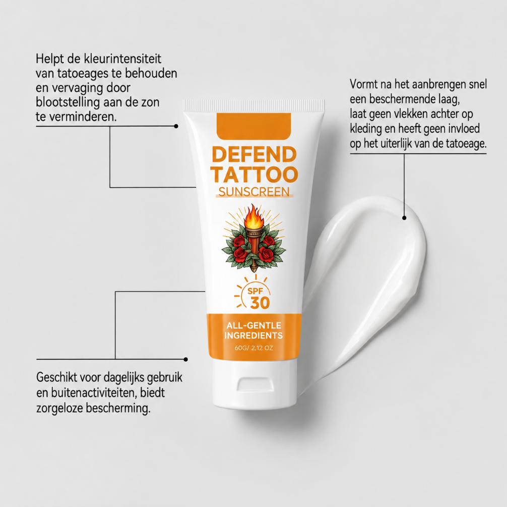 INKSHIELD™ | Tattoo SPF30 Beschermende Zonnecrème