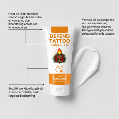 INKSHIELD™ | Tattoo SPF30 Beschermende Zonnecrème