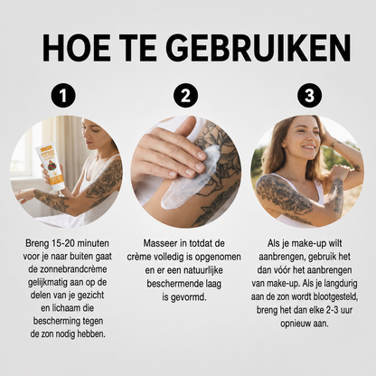 INKSHIELD™ | Tattoo SPF30 Beschermende Zonnecrème