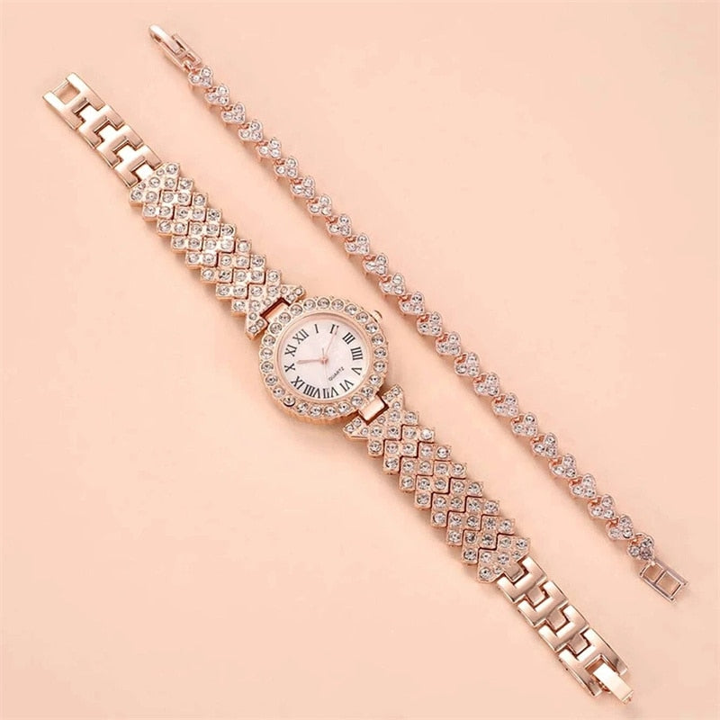 ROSIE™ | 2 Delige Set: Luxe Horloge & Armband