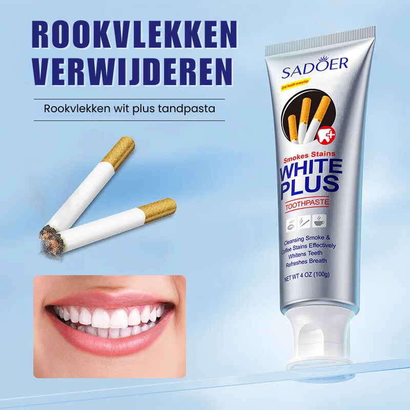 Smoke Stains White Plus™ | Rookvlekken Tandpasta