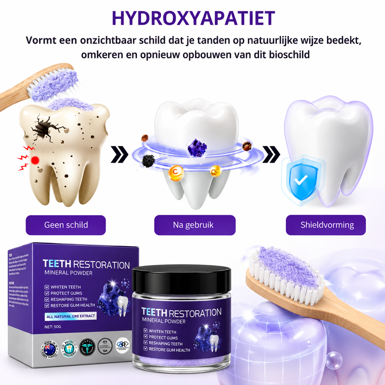 ToothBloom™ | Tanden Restauratie Mineraal Poeder