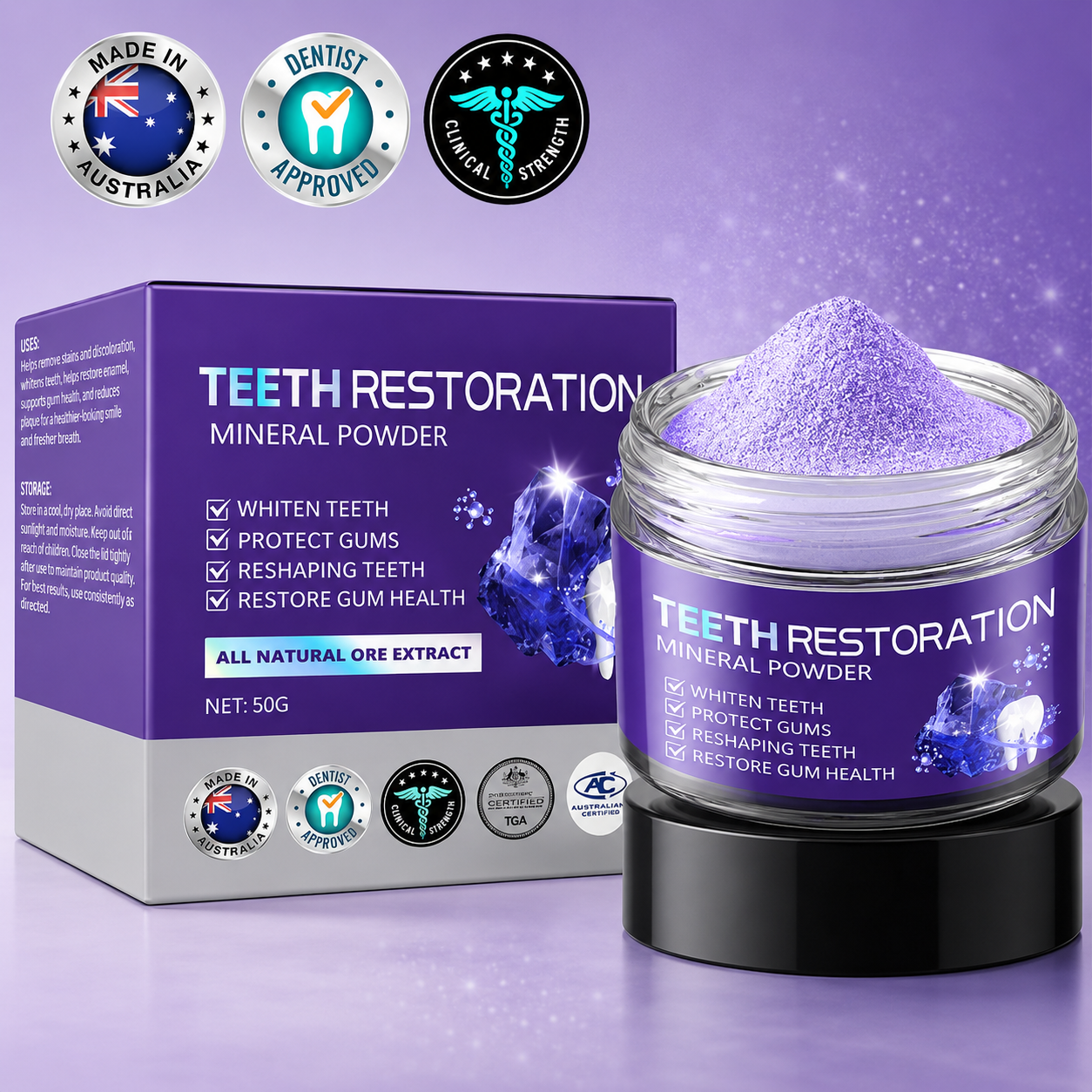 ToothBloom™ | Tanden Restauratie Mineraal Poeder