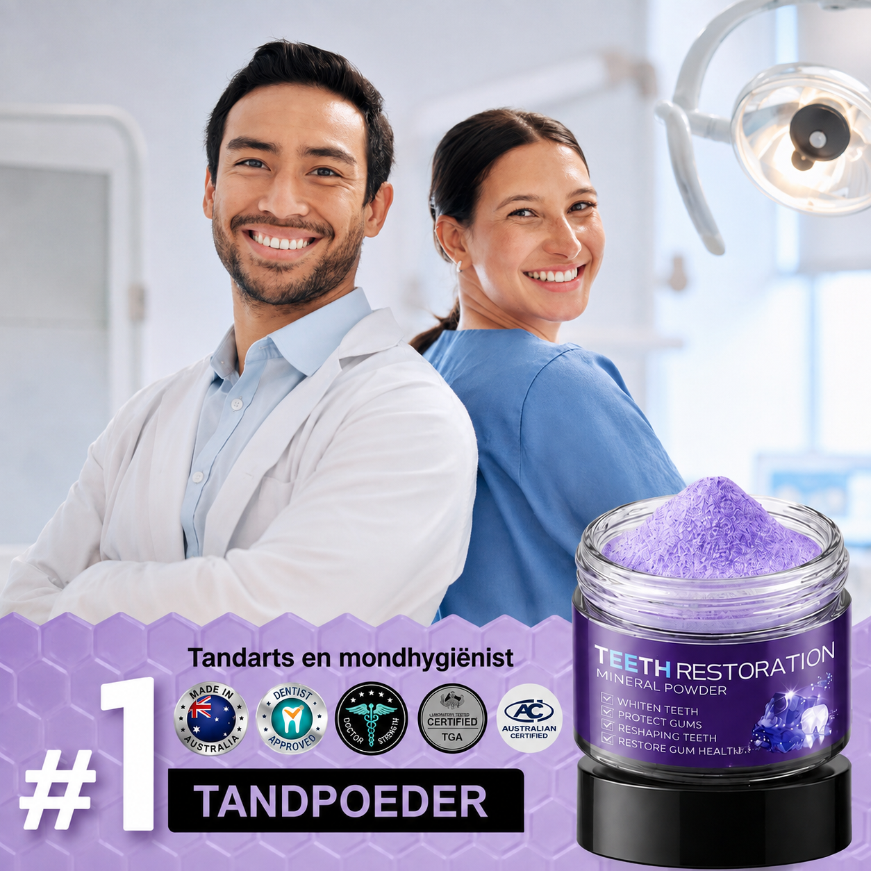 ToothBloom™ | Tanden Restauratie Mineraal Poeder