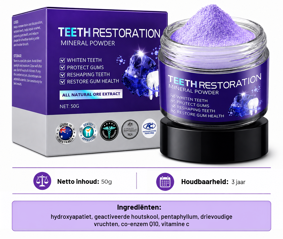 ToothBloom™ | Tanden Restauratie Mineraal Poeder